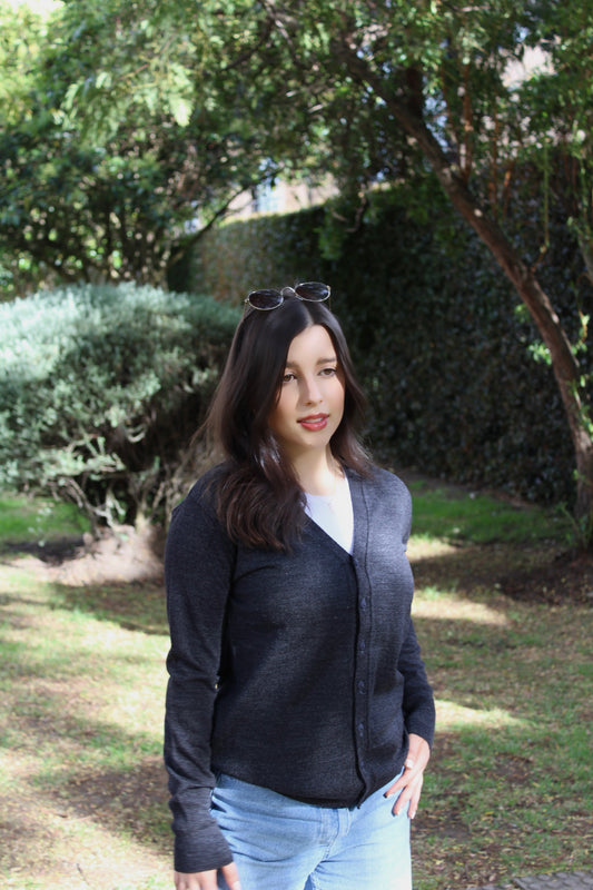 Cardigan - Gris oscuro
